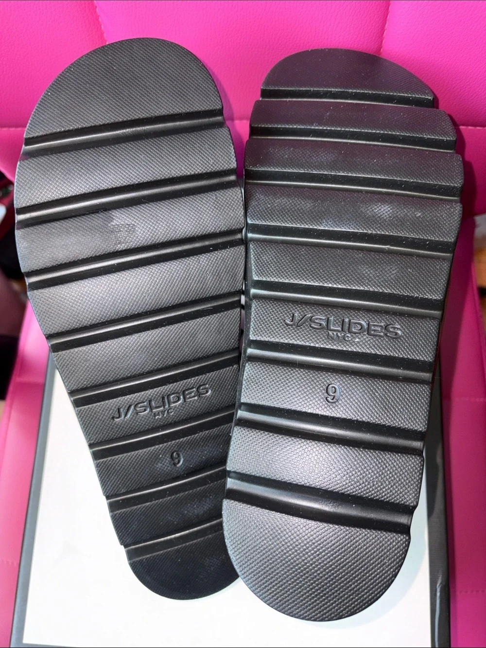 J Slides Black Simply Eva Slides Size 9